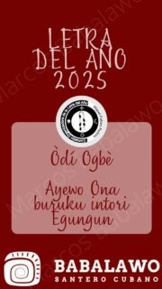 La #Letra del Año #2025 en Cuba trae #esperanza y #cambios profundos, impulsando una #visión de renovación #espiritual para el #futuro próspero. Avanza con fe

#LetraDelAño2025 #Renovación #Espiritualidad #Fe #Ifá #Osha

The Letter of the Year 2025 in #Cuba brings #hope and profound #changes, driving a vision of #spiritual #renewal for a prosperous #future Move forward with #faith

#LetterOfTheYear2025 #Spirituality #ifa #orisa #oricha